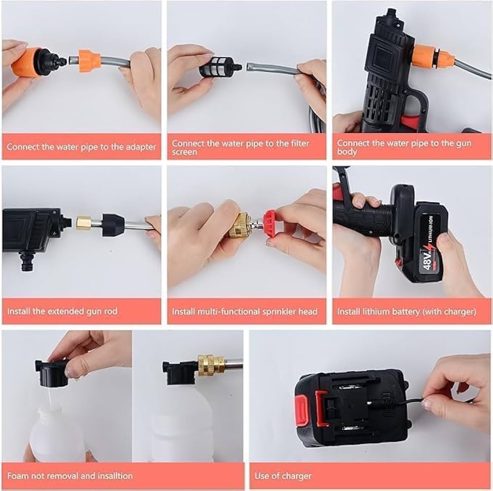 Car High Pressure Portable Washer Gun